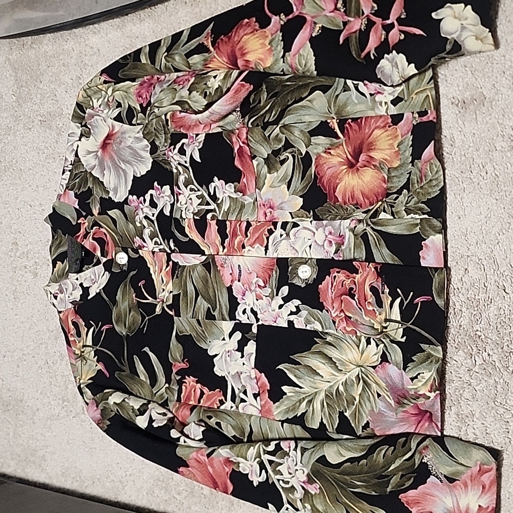 Vintage Hawaiian Jacket Madarin Collar